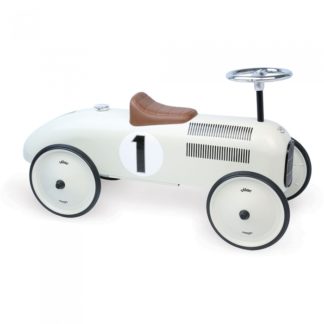 Porteur voiture vintage nacré