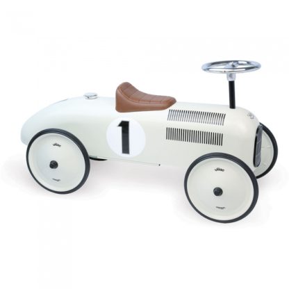 Porteur voiture vintage nacré