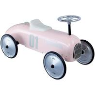 Porteur vintage métal rose tendre