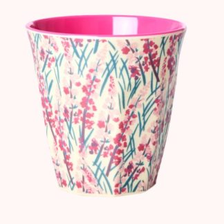 Gobelet floral field pink