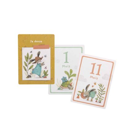 Cartes mes 12 premiers mois Trois petits lapins – Image 2