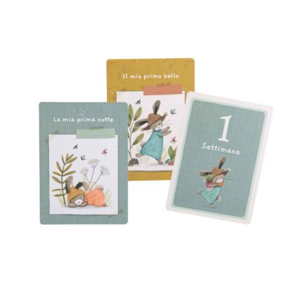 Cartes mes 12 premiers mois Trois petits lapins – Image 3