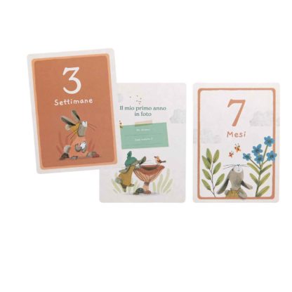 Cartes mes 12 premiers mois Trois petits lapins – Image 4