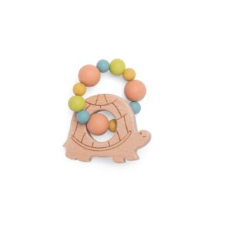 Hochet anneau de dentition tortue trois petits lapins