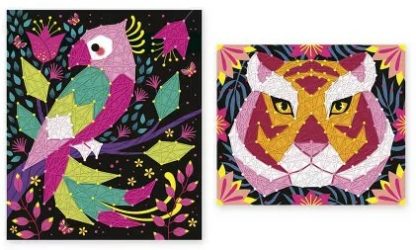 Tableaux de fils tendus animaux de la jungle x2 – Image 2