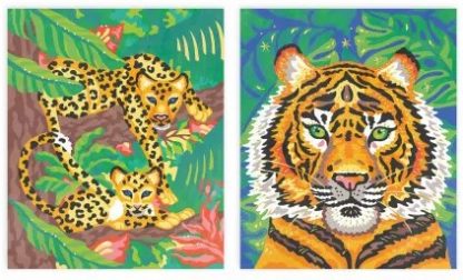 Peinture au numéro aquarelle félins x2 – Image 2