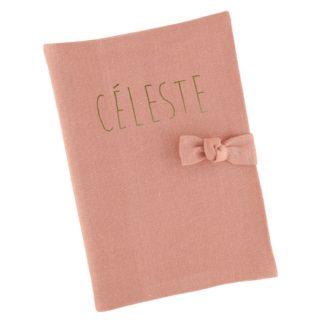 Protège carnet de santé Barnabé bois de rose