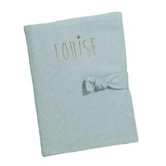 Protège carnet de santé Barnabé vert d'eau