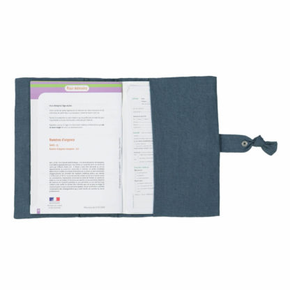 Protège carnet de santé Barnabé bleu – Image 2