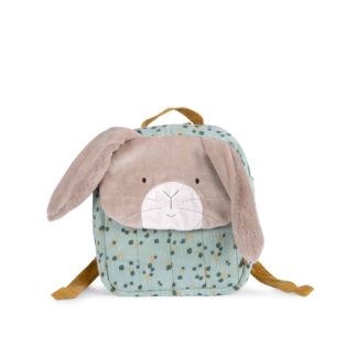Sac à dos lapin sauge Trois petits lapins