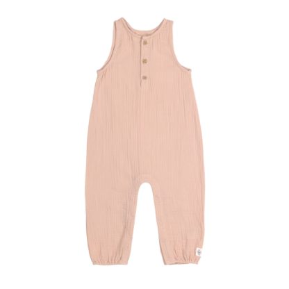 Combinaison mousseline rose poudré T104