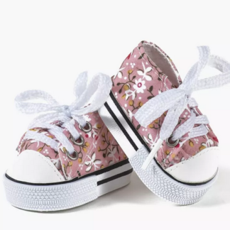 Baskets Komvers fleurs roses