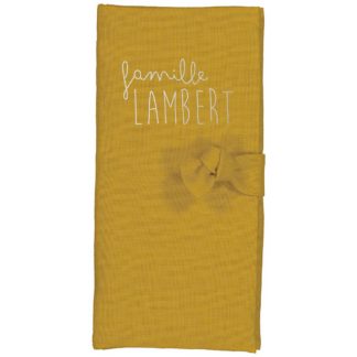Protège livret de famille Camille miel