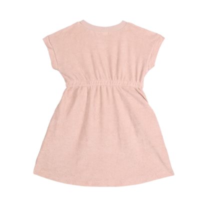 Robe Terry Rose poudré 2/4ans – Image 2