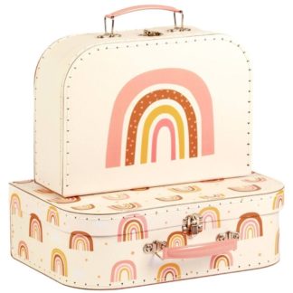 Set de 2 valisettes: arc-en-ciel