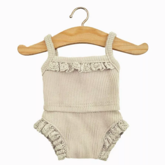 Dessous en maille lin et sa dentelle