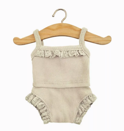 Dessous en maille lin et sa dentelle