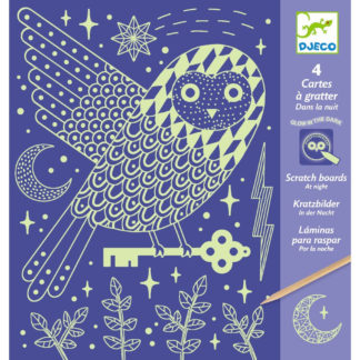 Cartes à gratter: dans la nuit (phosphorescent)
