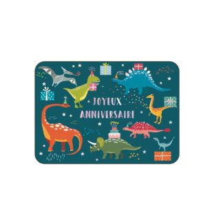 Carte Joyeux anniversaire dino