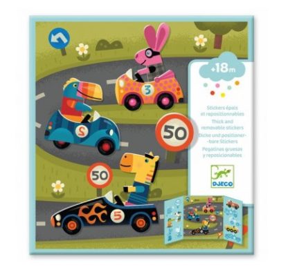 Créer avec des stickers repositionnables: les voitures
