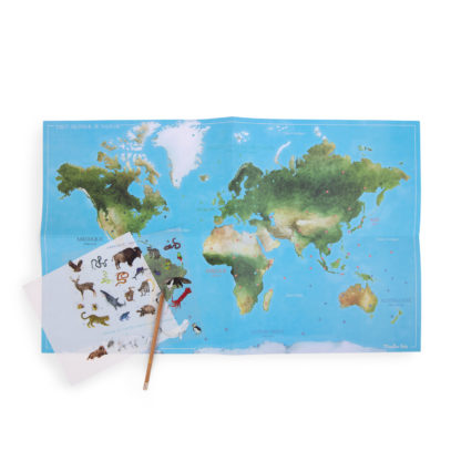 Mappemonde avec décalcomanies – Image 5