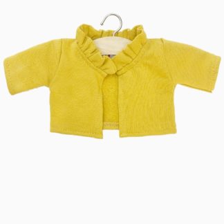 Cardigan Claudia En molleton Moutarde
