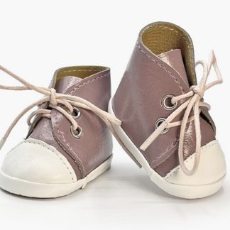 Basket Komvers simili cuir blush