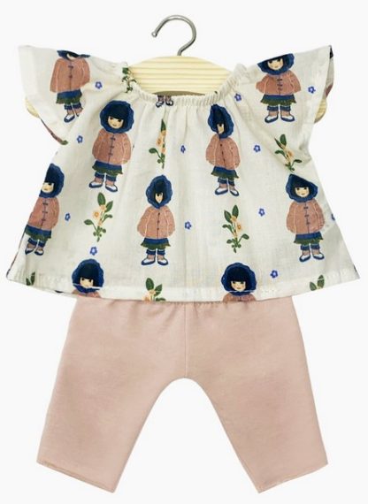 Ensemble Mazarine top Jade et legging en jersey pétale