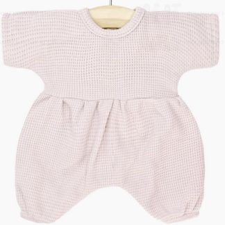 Babies-Barboteuse Noa en maille nid d'abeille pétale
