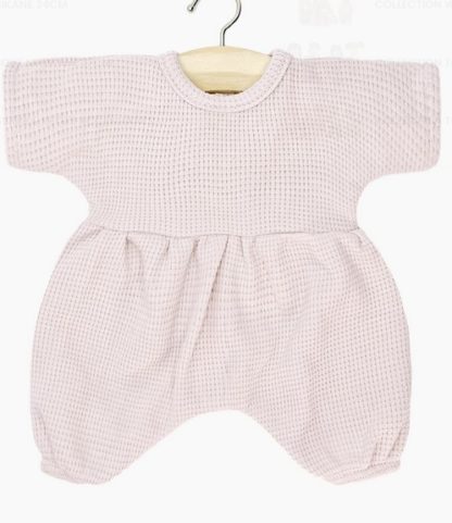 Babies-Barboteuse Noa en maille nid d'abeille pétale