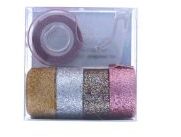 Mini dévidoir ruban adhésif glitter