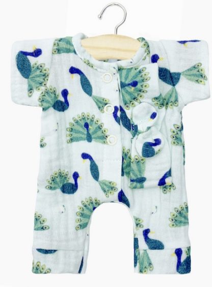 Babies-Combinaison Lili Baby paon et son headband