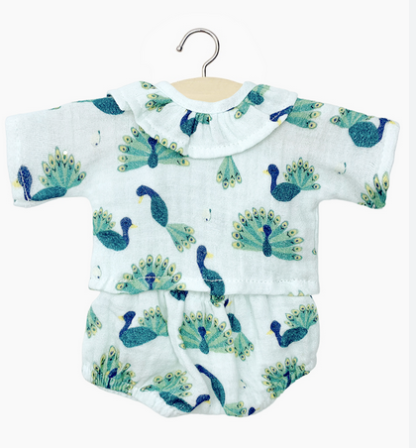 Babies-Ensemble coline Baby paon et son bloomer