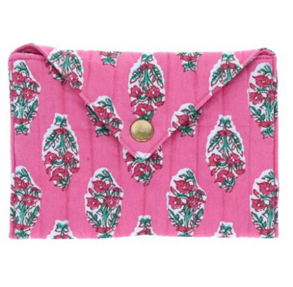 Pochette enveloppe rose