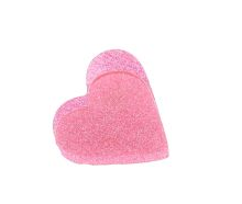 Pince coeur rose pâle