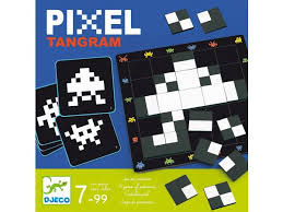 Pixel tangram