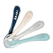 Cuillère 2ème âge silicone x4