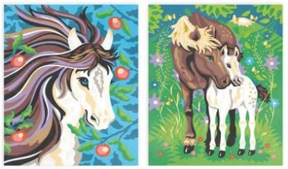 Peinture au numéro aquarelle chevaux – Image 2