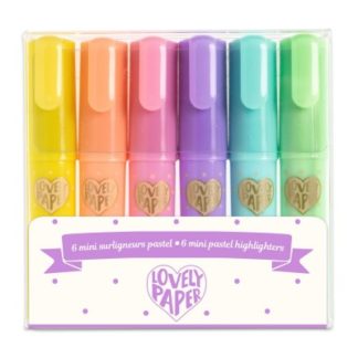 Mini surligneurs x6 pastel