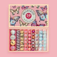 Coffret de billes: Papillons anamorphique
