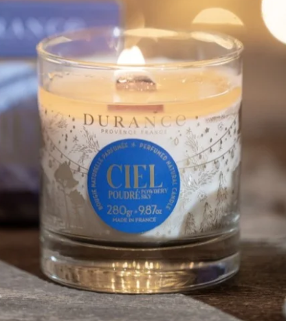 Bougie Naturelle Ciel poudrée Noël 2023