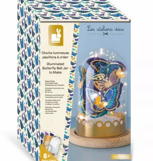 Cloche lumineuse papillons à créer