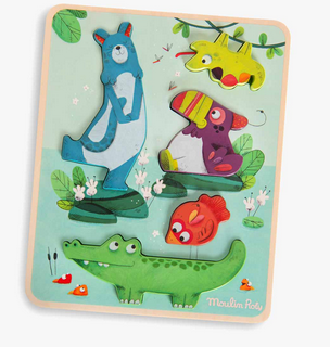 Puzzle sensoriel dans la jungle