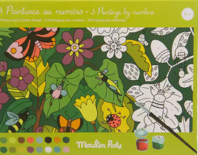 3 peintures au numéro le botaniste