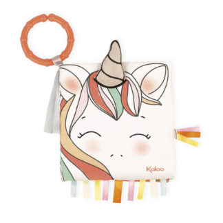 Livre tissu Kaloo: la licorne