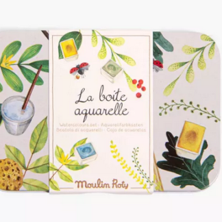 Boîte aquarelle le jardin du moulin