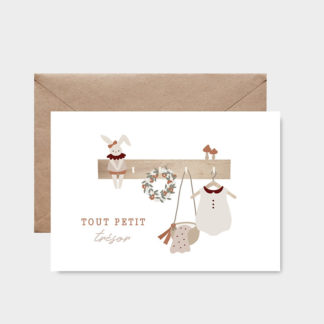 Carte tout petit trésor rose