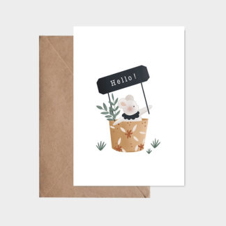 Carte Hello souris
