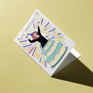Carte A5 Joyeux anniversaire + enveloppe