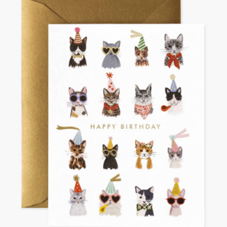 Carte Cool cats birthday
